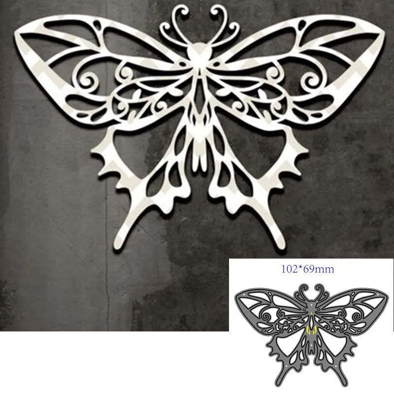 Molde de corte de metal, molde de corte, animal, borboleta, decoração, scrapbook, papel, artesanato, faca, molde, lâmina, estênceis de perfuração