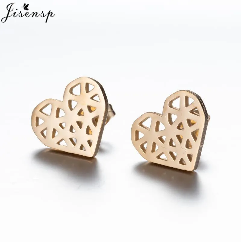 Punk Stainless Steel Stud Earrings for Women Men Minimalist Black Cat Leaf Triangle Volleyball Earring 2020 Fashion Jewelry Stud