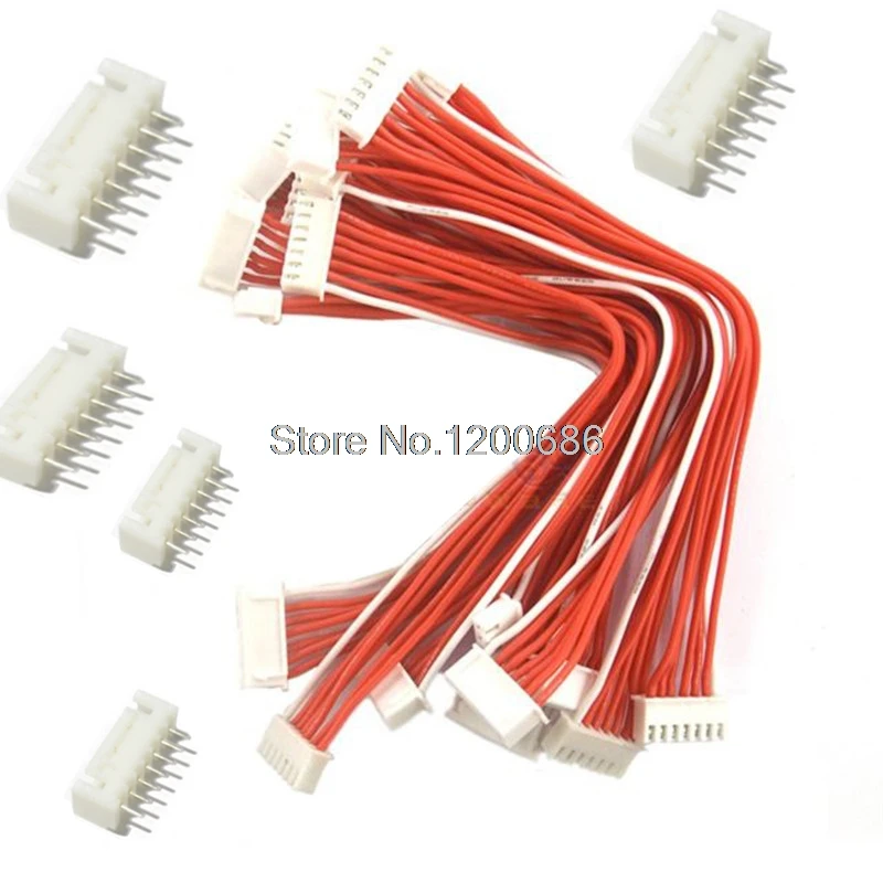 30CM 24AWG 7 Pin Cable with Dual End XH2.54 7Pin Female Connector Cable XH2.54mm Pitch Cable Plug 30cm