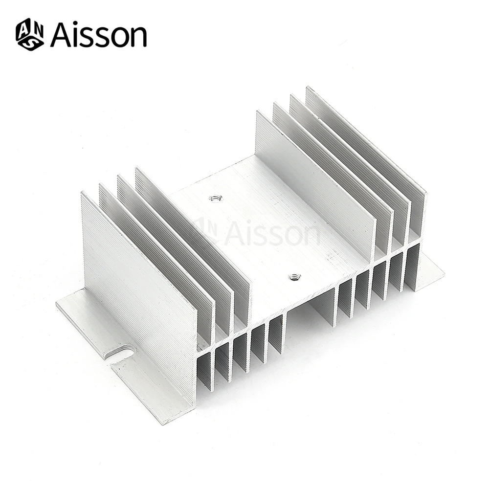 Aluminum Single Phase Solid State Relay SSR Heat Sink Base Small Type Heat Radiator Hot For 10A to 100A