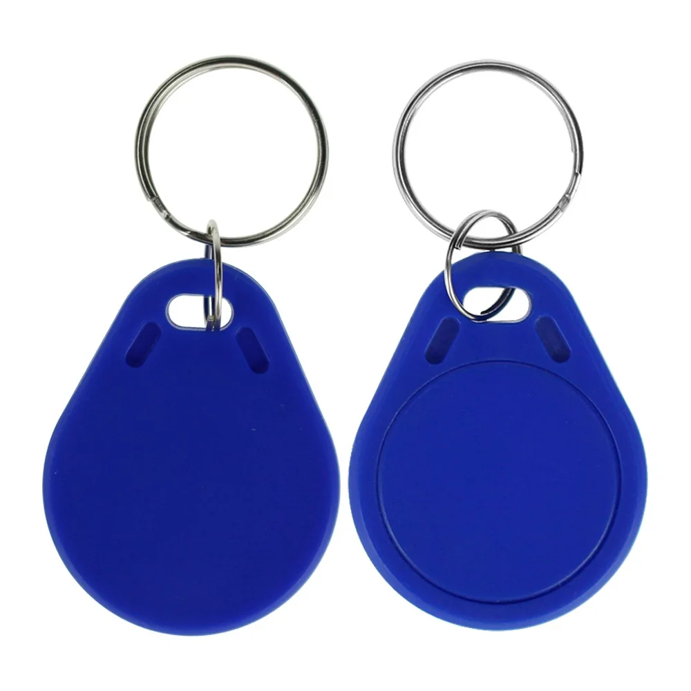 Smart RFID Keychain 13.56MHz IC Keyfobs ABS Material Tags Token Badges M 1K S50 Key Fobs ISO14443A for Access Control 10 Pieces