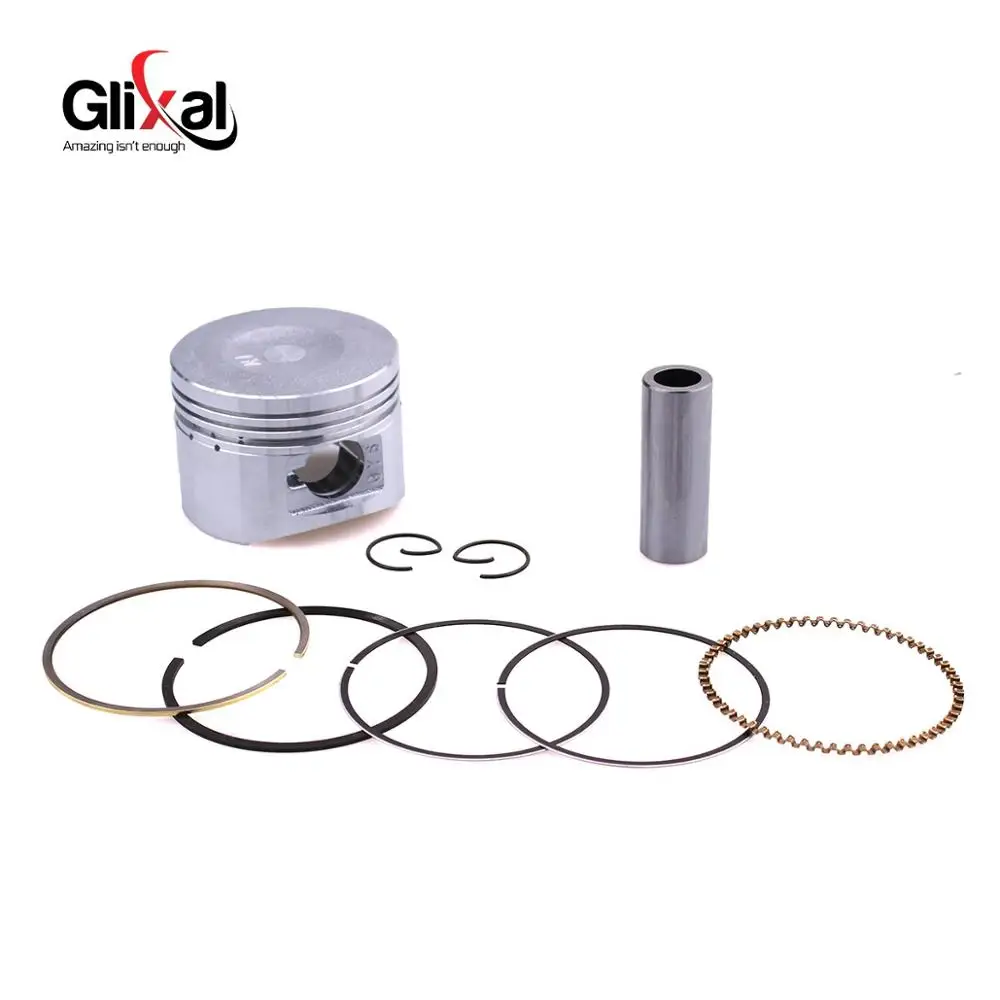 Glixal GY6 125cc 152QMI 52.4mm Piston Kit Ring for TANK ROKETA JALON STRADA TaoTao Peace Moped Scooter ATV Go kart, UTV