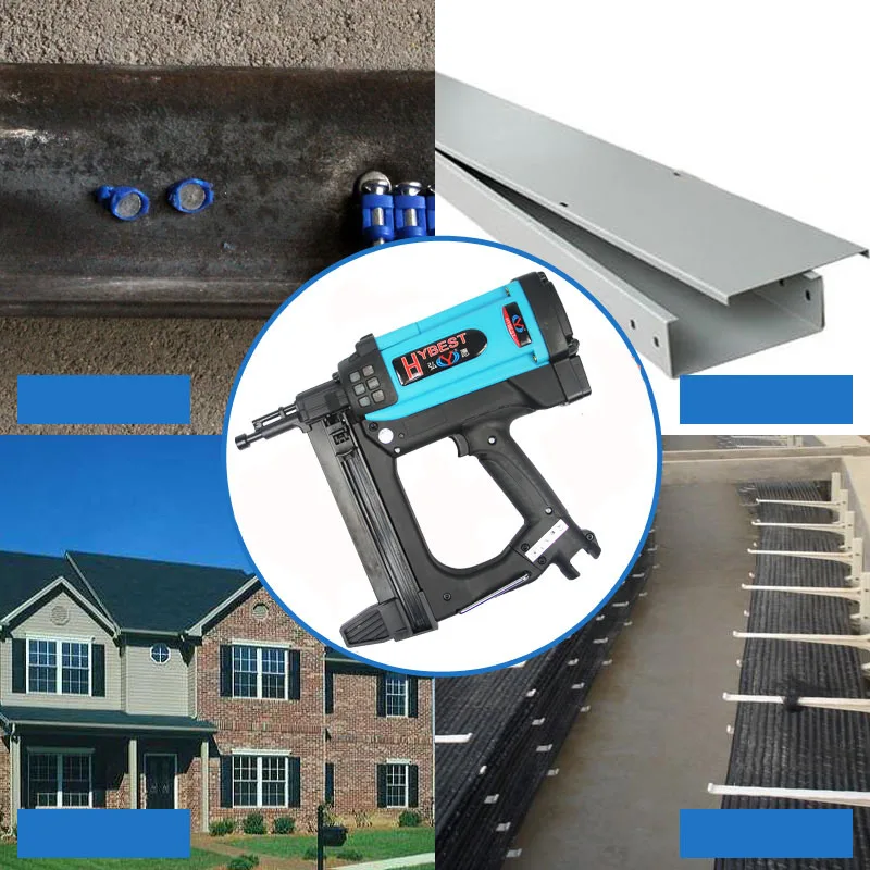 Pneumatic Nail Gun Lithium Battery Gas Nail Gun Steel Air Stapler Pneumatic Tools For Frame And Trunking