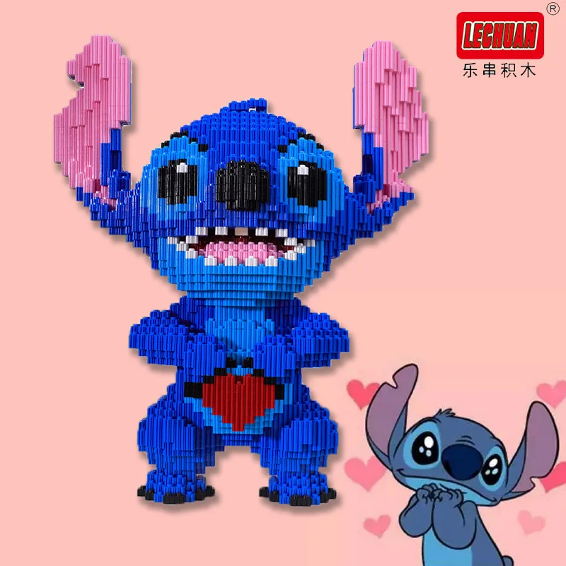 5217pcs+ Magic Blocks Heart Stitch Figure Model Mini Assembled Angel Connection Mirco Bricks Toys for Christmas