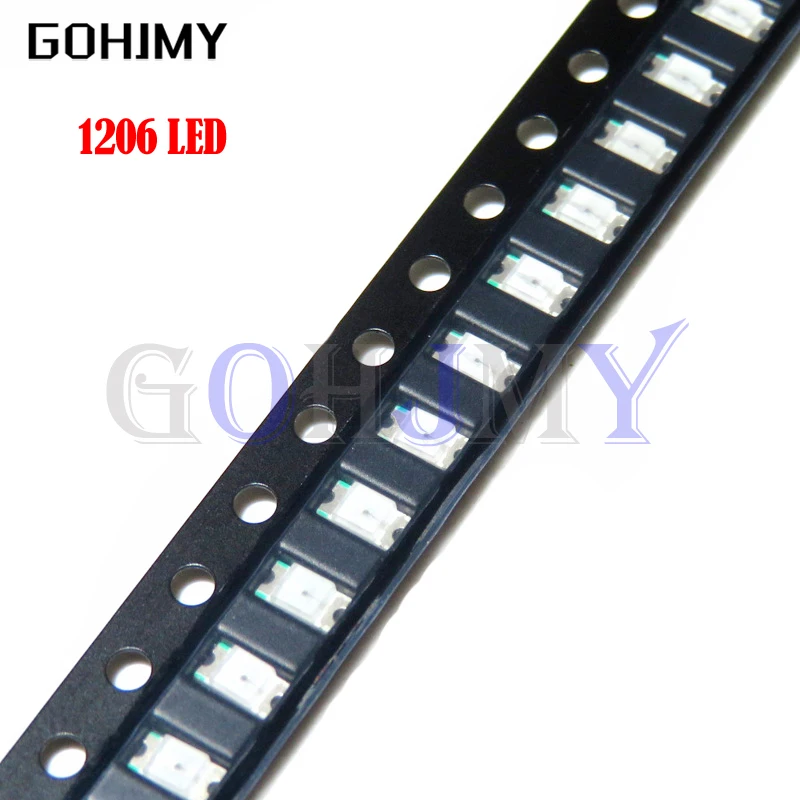 100Pcs 0402 0603 0805 1206 1210 3528 5050 5730 Led แบบ Smd Light Emitting Diode โปร่งใสสีแดงสีเหลืองสีเขียวสีขาวสีฟ้า LED ไดโอด
