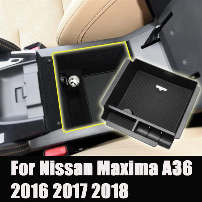 Armrest Box Storage For Nissan Qashqai J11 X-Trail T32 Rogue TERRA Navara NP300 Sylphy Sentra Pulsar Tiida II Maxima A36 Patrol