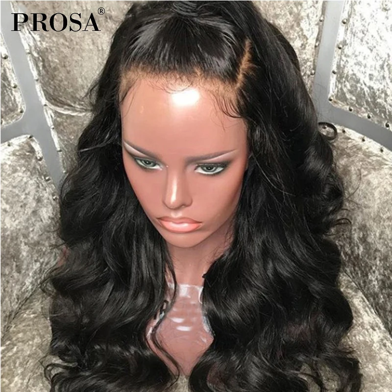 13X6 Lace Frontal Wig Body Wave 250 Density Full Lace Front Human Hair Wigs For Women Body Wave Pre Plucked With Baby Hair Prosa