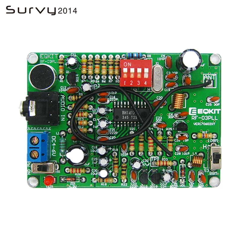 87-108MHz FM Frequency Modulation Wireless Microphone Module DIY FM Transmitter Board Parts  Module DC 4-6V diy electronics