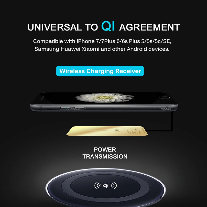 Universal Qi Wireless Micro USB Charging Receiver Forward Reverse Interface Wireless Charger Receiving Patch For Android Phones