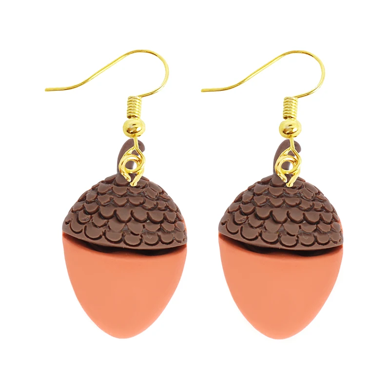 Women Earring Resin Drop Funny Custom Cute Girls Gift Eardrop Kids Food Cookies Ice Cream Bread Avocado Popcorn Chocolate