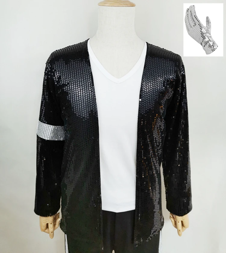 Michael Jackson Costume Jackson imitates clothing Billy King MJ dance performance suit Cosplay stage performance Bar Nightclub