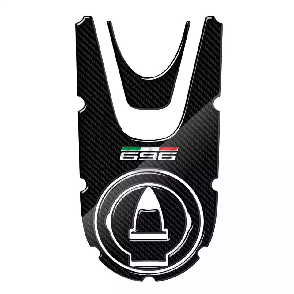 For Ducati MONSTER 696 2008-2014 2009 2010 2011 2012 2013 3D Carbon-look Motorcycle Tank Pad Protection Fuel Cap Compatible Case