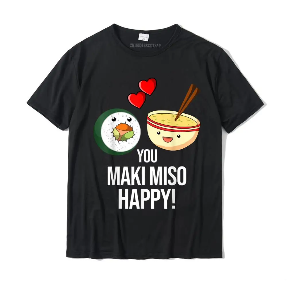 Camisetas divertidas de algodón para hombres, camisa de Sushi, Maki, sopa, salsa de soja, dulce regalo, Tempura, Funky, para el día de Navidad