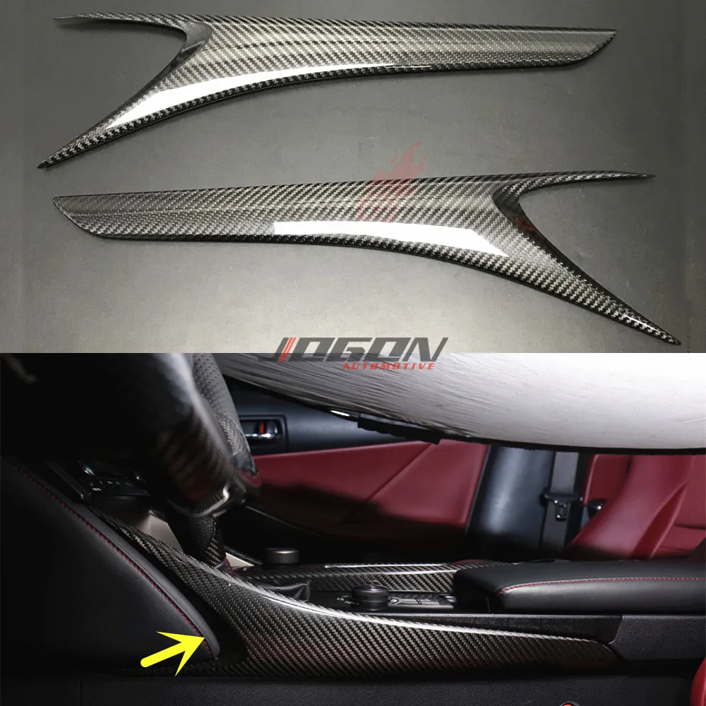 

Carbon Fiber For LEXUS XE30 IS250 IS300F IS350 F SPORT 2014-2019 Interior Center Console Gear Shift Side Frame Sticker Trim