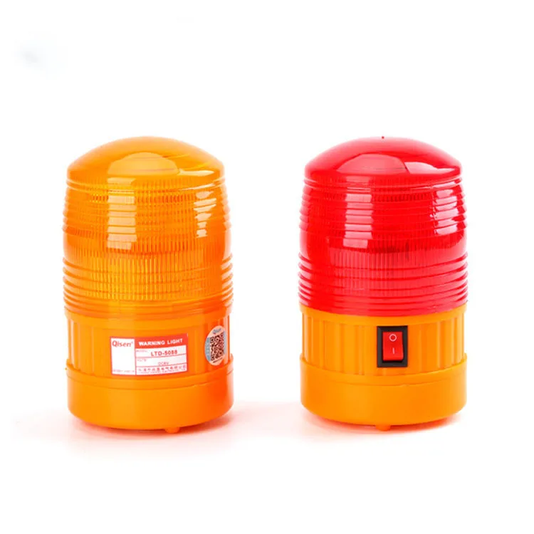 2pcs Battery Powered Magnetic base LED Warning Light LED Engineering Equipment Traffic Light Car Parking Indicator Warning Light