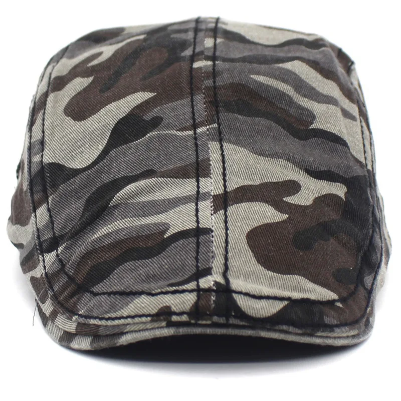 2021 Camouflage Print Newsboy Caps Cotton Flat Peaked Cap Men and Women Painter Beret Hats 28