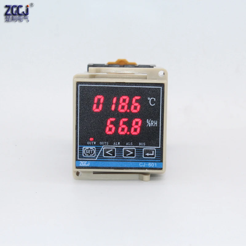 

35mm Din rail type temperature and humidity controller temperature and humidity meter with humiture sensor