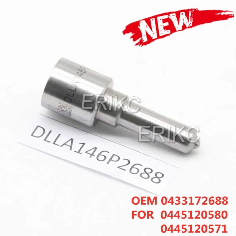 ERIKC DLLA146P2688 Rail Pump Parts Injection Nozzle OEM 0 433 172 688 High Precision DLLA 146 P 2688 For 0445120580  0445120571