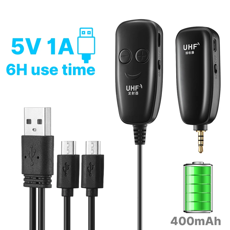 Uhf Draadloze Microfoon Lavalier Revers Microfoon Interview Microfoon Voor Iphone Android Telefoon Ipad Dslr Pc Laptop Youtube Live