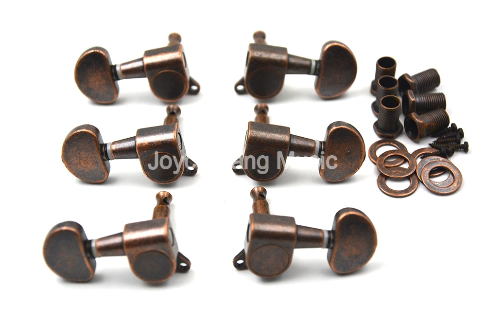 Niko Vintage Style Bronze Semicircle Acoustic Guitar Tuning Pegs Tuners Machine Head 3L+3R Free Shipping Wholesales