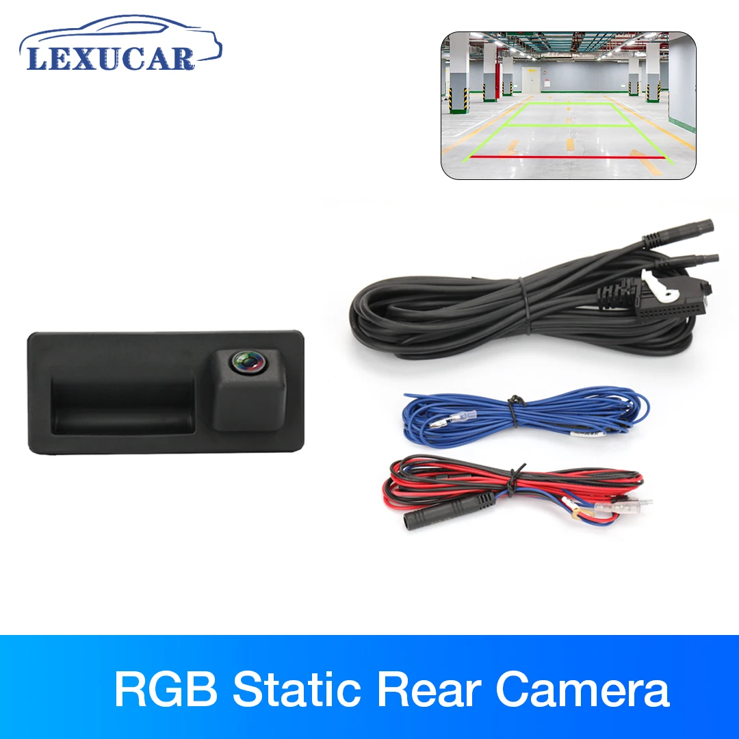 RGB Rearview Camera with Trunk Switch 6.55 Meters Cable for VW Jetta MK5 5 MK6 VI Tiguan Passat B7 RNS510 RNS315 RCD510 Radio