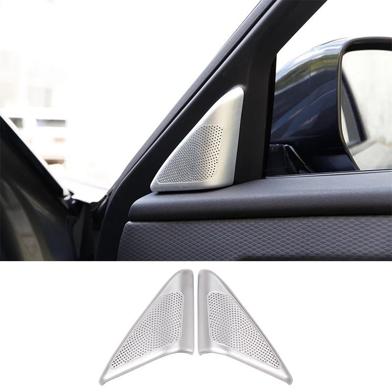 

Aluminum Alloy A pillar Speaker Tweeters Cover Trim For Land Rover Range Rover Velar 2017 2018 2019 2020 Car Accessories