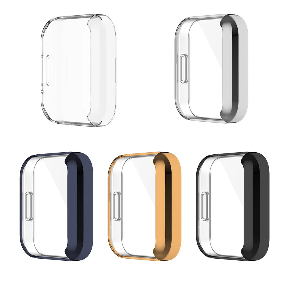 واقي شاشة كاملة لساعة Redmi 2 Lite ، حافظة واقية من البولي يورثين الحراري ، إطار ممتص للصدمات ، غلاف مطلي بالكهرباء