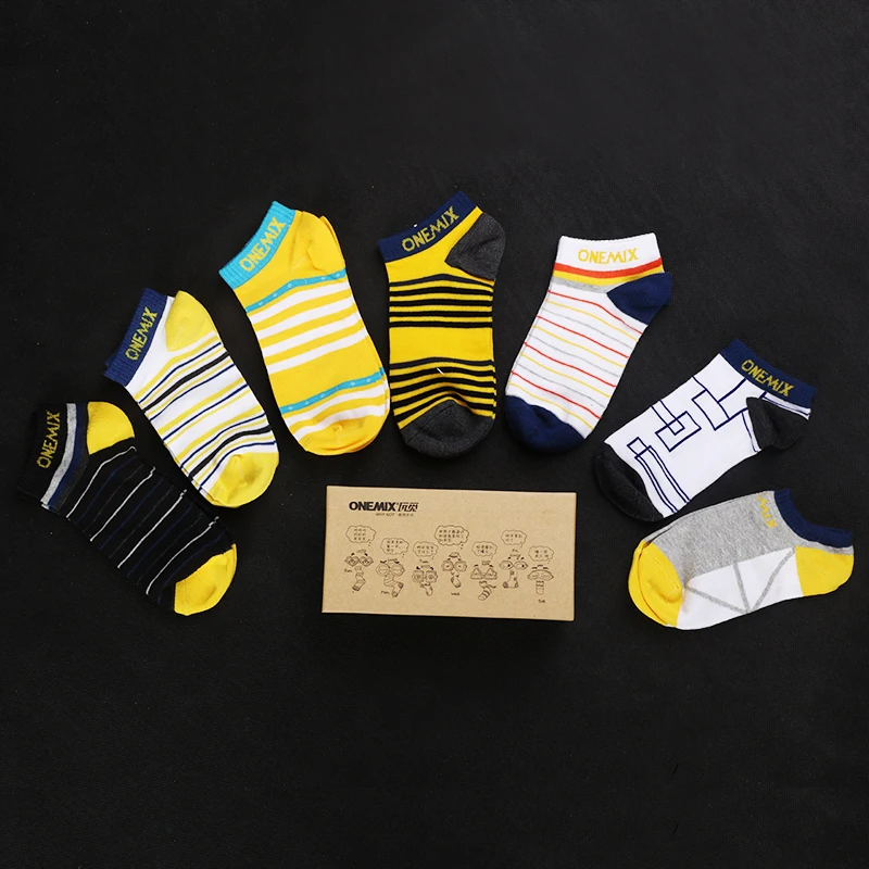 7pair/set Men Women Student Stripe Sport Socks Running Camping Breathable Basketball Soccer jogging walking Cycling Socks Onemix