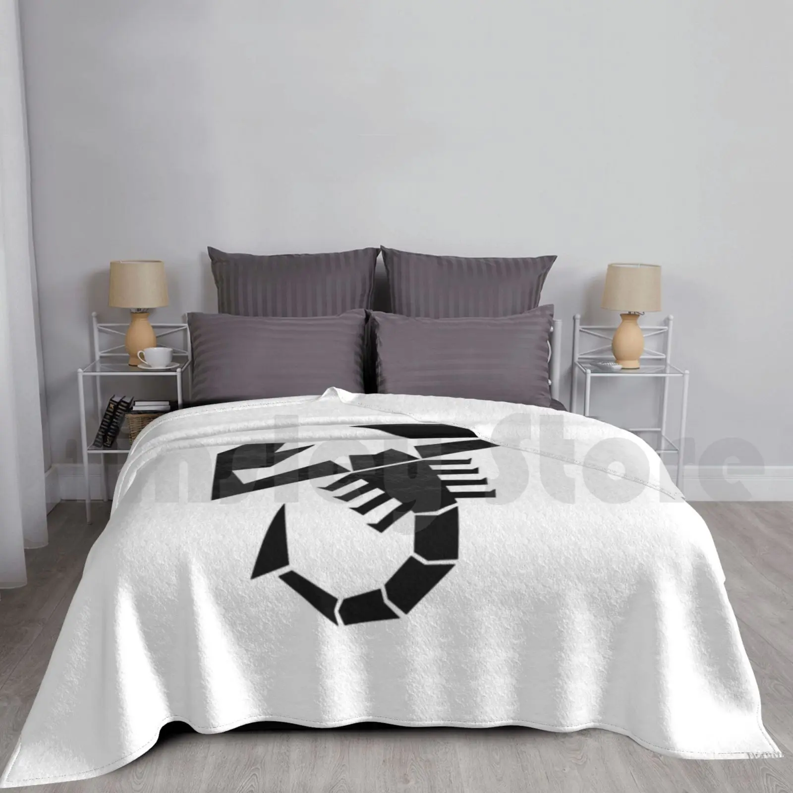 Black Scorpion Blanket Fashion Custom Abarth North West Abarth Scorpion Italian Nwa