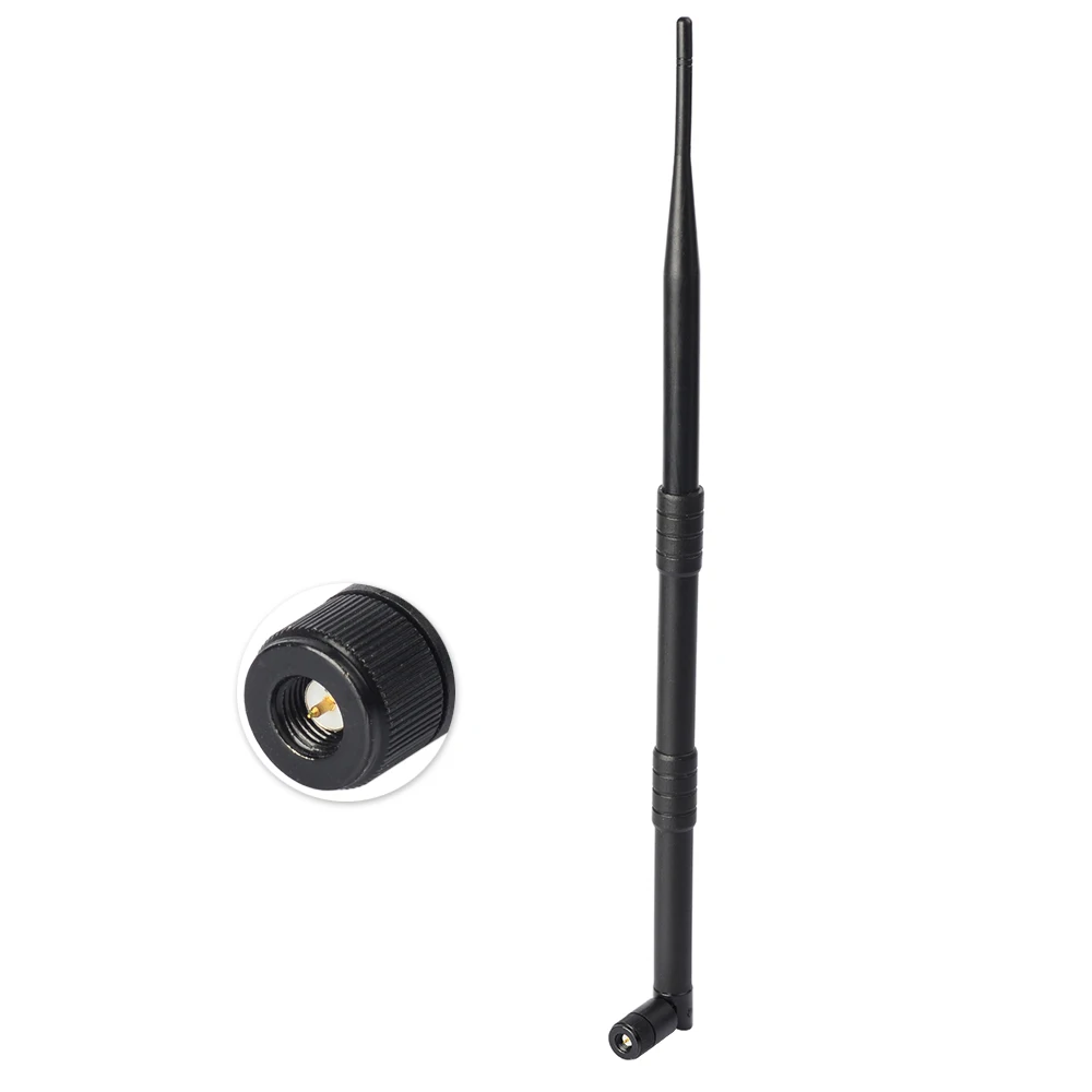 Superbat 7dbi 1200MHz 1.2GHz Omni Rubber Duck Signal Booster GSM Aerial Tilt-and-Swivel Antenna Black SMA Male Connector