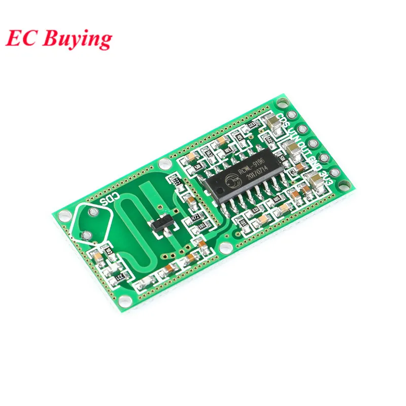 5pcs/1pc RCWL-0516 Micro Wave Radar Sensor Switch Board RCWL 0516 Microwave Human Body Induction Intelligent Module Output 3.3V