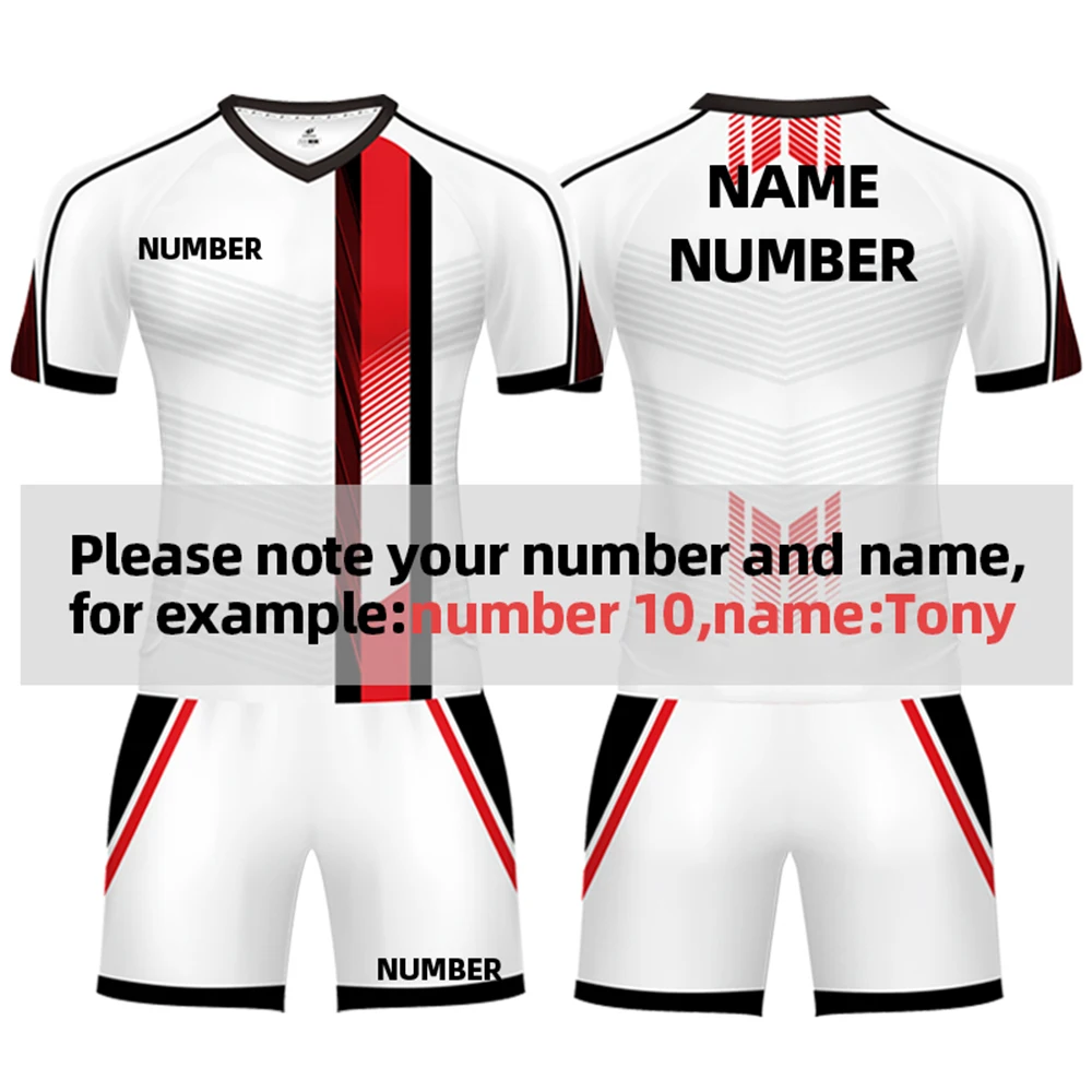 Original Jerseys Soccer Sets Wear Design Customized Youth Soccer Uniforms Sublimation Team Club Tracksuit Shirt Football Jerseys image 4