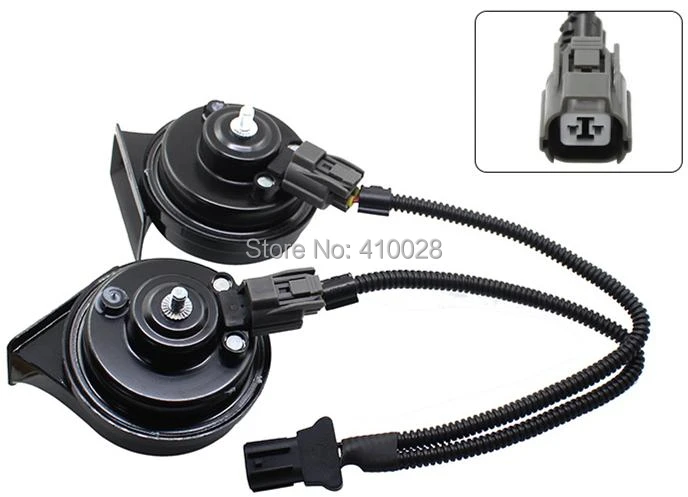 shhworldsea 1pcs Car Horn Speaker Adapter Pigtail Socket  two special line beam horn Wiring Harness for vw for audi for hyundai