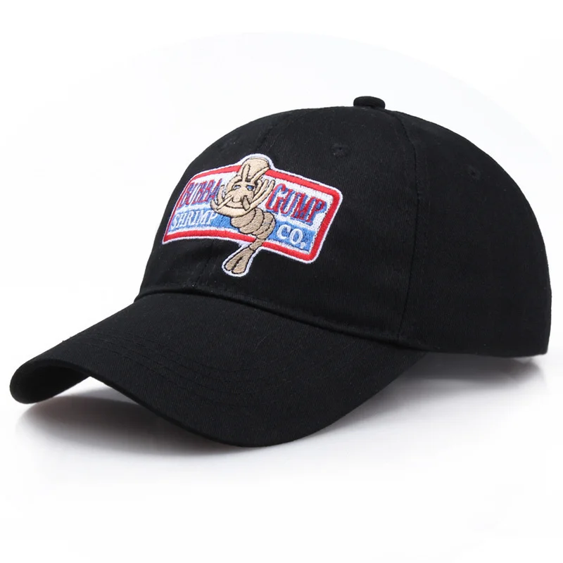 Verstelbare Bubba Gump Baseball Cap Garnalen Hoed Bos Gump Kostuum Hoeden Geborduurde Hoed Voor Hallowen Kostuum