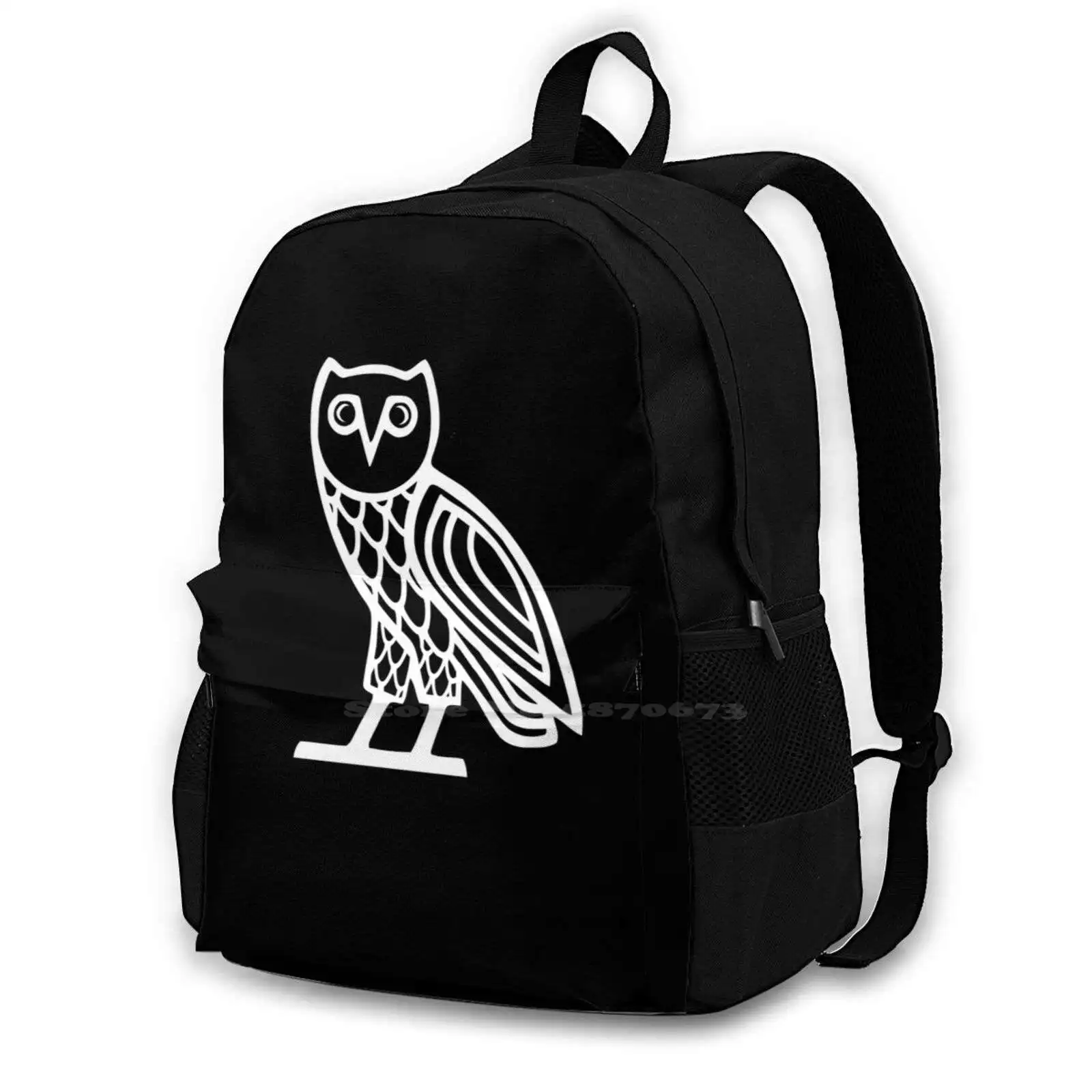 Black And White Owl Artwork Owl-Owl Iphone 12 Case Backpack For Student School Laptop Travel Bag Owl Owl Owl Owl 12 Pro Max