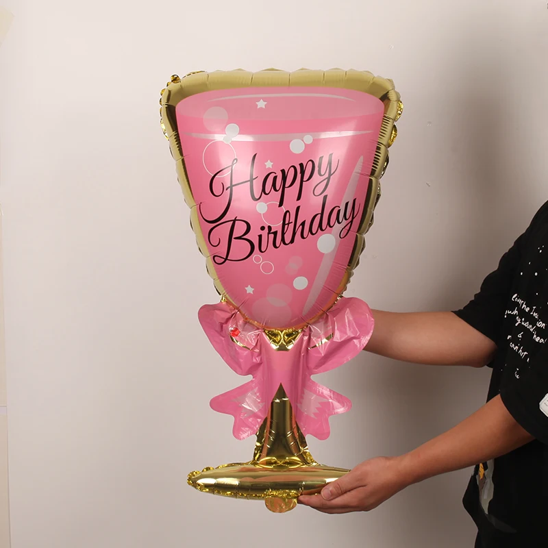 Big Helium Balloon Champagne Goblet Balloon Adult Wedding Birthday Party Decorations Kids Ballons Globos Event Party Supplies