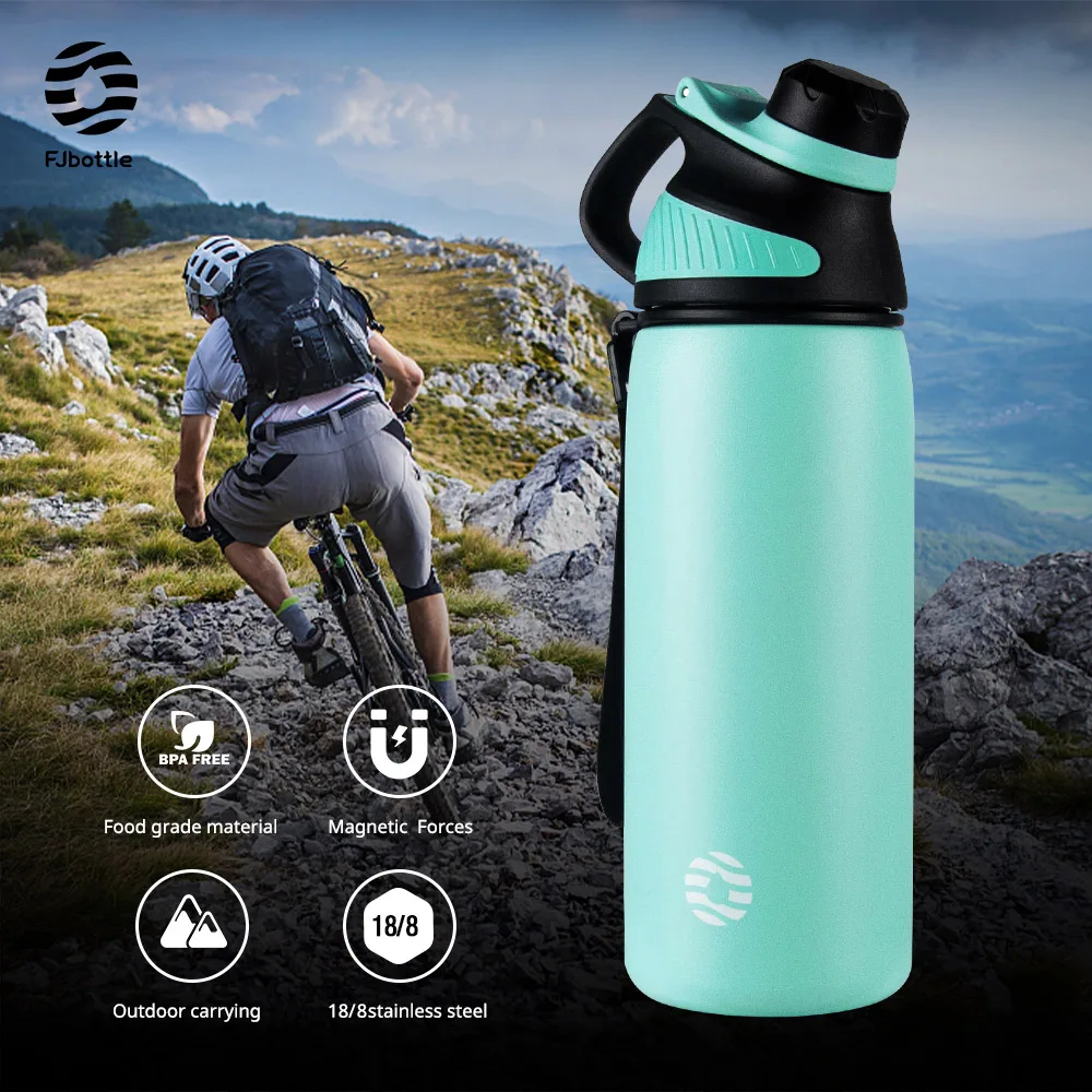 

Fjbottle Hiking Camping Sport Water Bottle Thermos Insulated Vacuum Flask With Magnetic Lid Stainless Steel Thermal Mug BPA Free