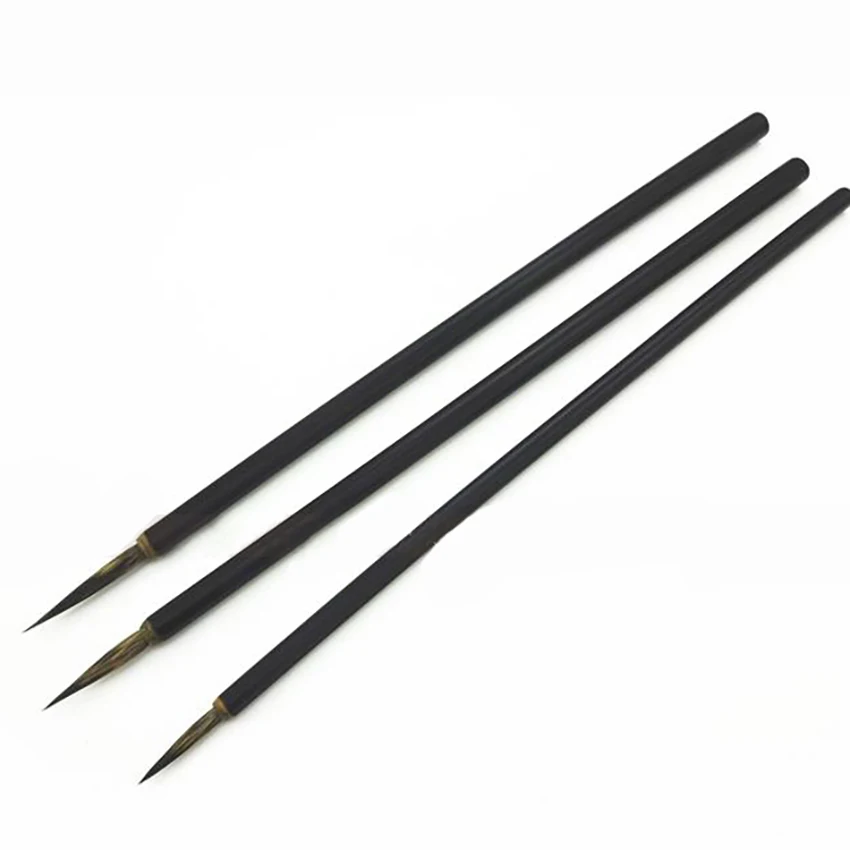 3pcs/set Hook Line Brushes Fine Paint Brush Chinese Calligraphy Brush Pen Paint Brush Art Stationary Oil Painting Brush