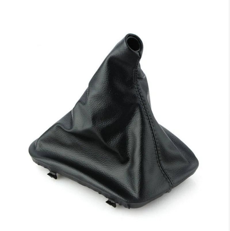 Car Manual Gear Shift Boot Cover Black Leather Boot Plastic Frame for BMW E30 E36 E39 E46 E81 E82 E87 E88 E90 E91 E92 E93 E60