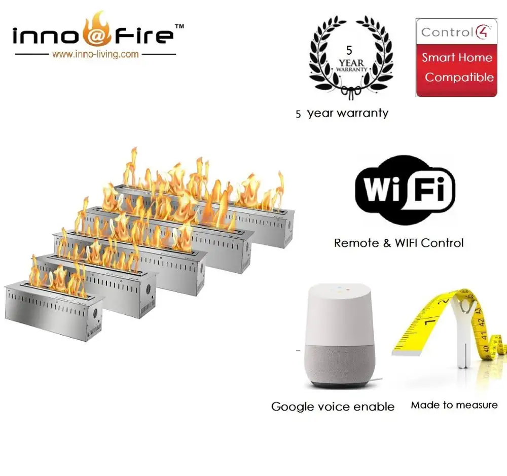 Inno-Fire 36 inch factory supply intelligent smart automatic bio fuel enthanol fireplace