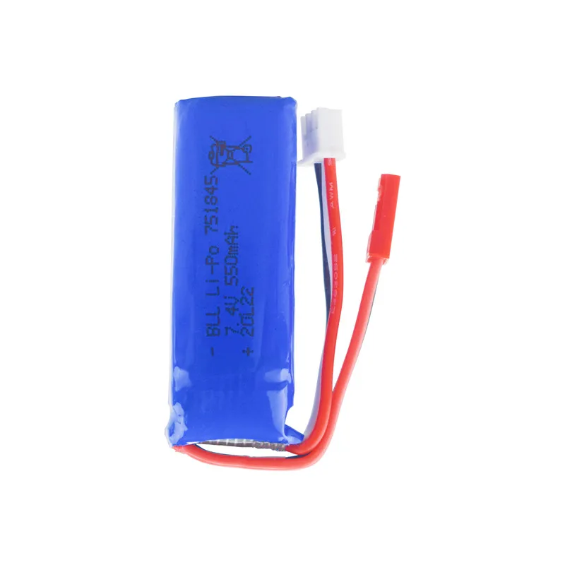 Batterie au lithium pour wltoys 7.4V 550mAh, pour K969 K979 K989 K999 P929 P939 284131, télécommande à grande vitesse, accessoires de voiture