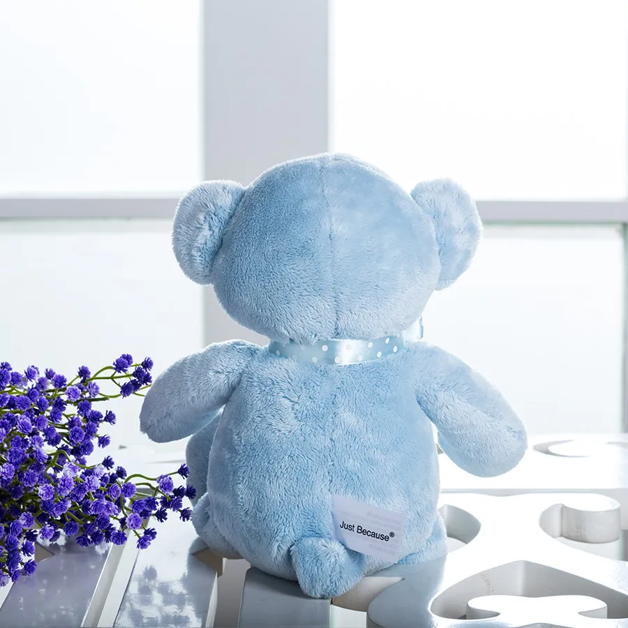 Kawaii Stuffed Toy Baby Blue Teddy Bear, 12\