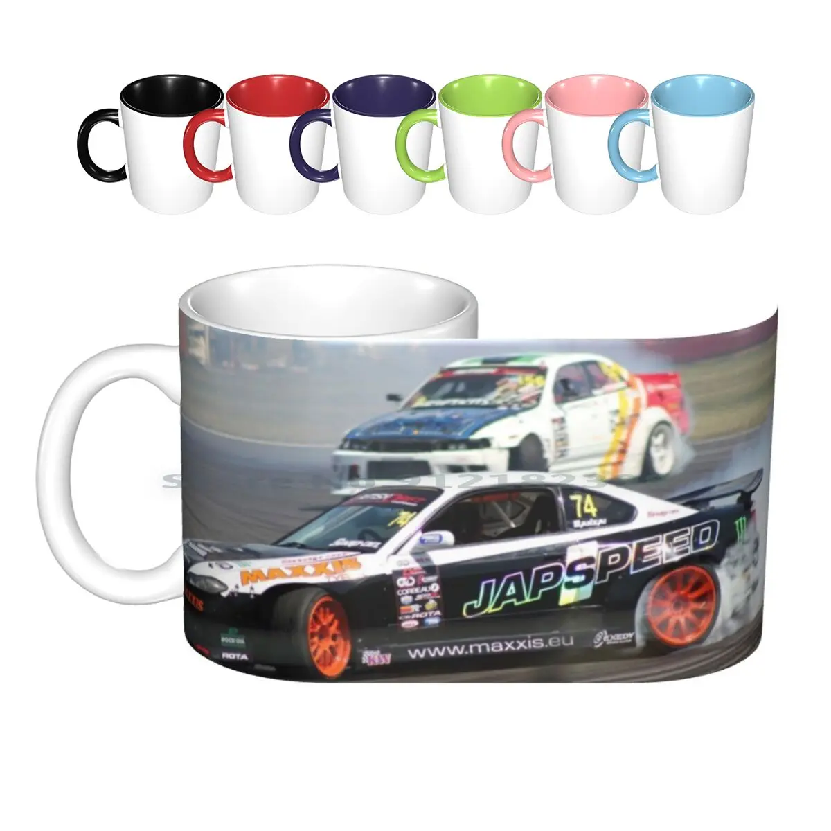 Japspeed Drift Ceramic Mugs Coffee Cups Milk Tea Mug Drift Drifting Cars Race Track Vicki Spindler Vhsphotography As Is Smoke