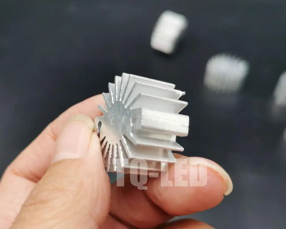 1W/2W High Power led Aluminum Heatsink 23mmX 12mm