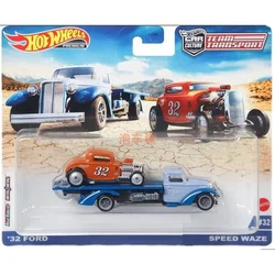 Hot Wheels Team Transport 32 FORD & SPEED WAZE Car Culture  Collection Metal Diecast Model Vehicles FLF56