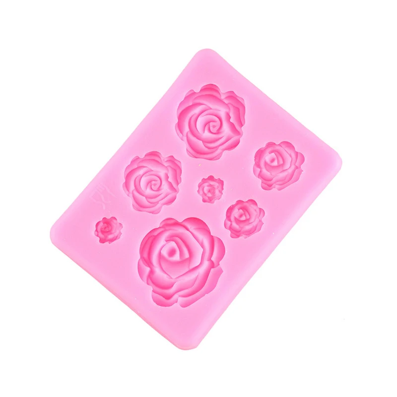 Rose Flower Silicone Molds Chocolate Confeitaria Candy Fondant Mold Wedding Cupcake Topper DIY Cake Decorating Tools