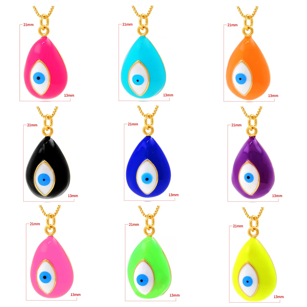 Necklace Accessories Demon Eye Pendant Simple and versatile variety of eye necklace pendants