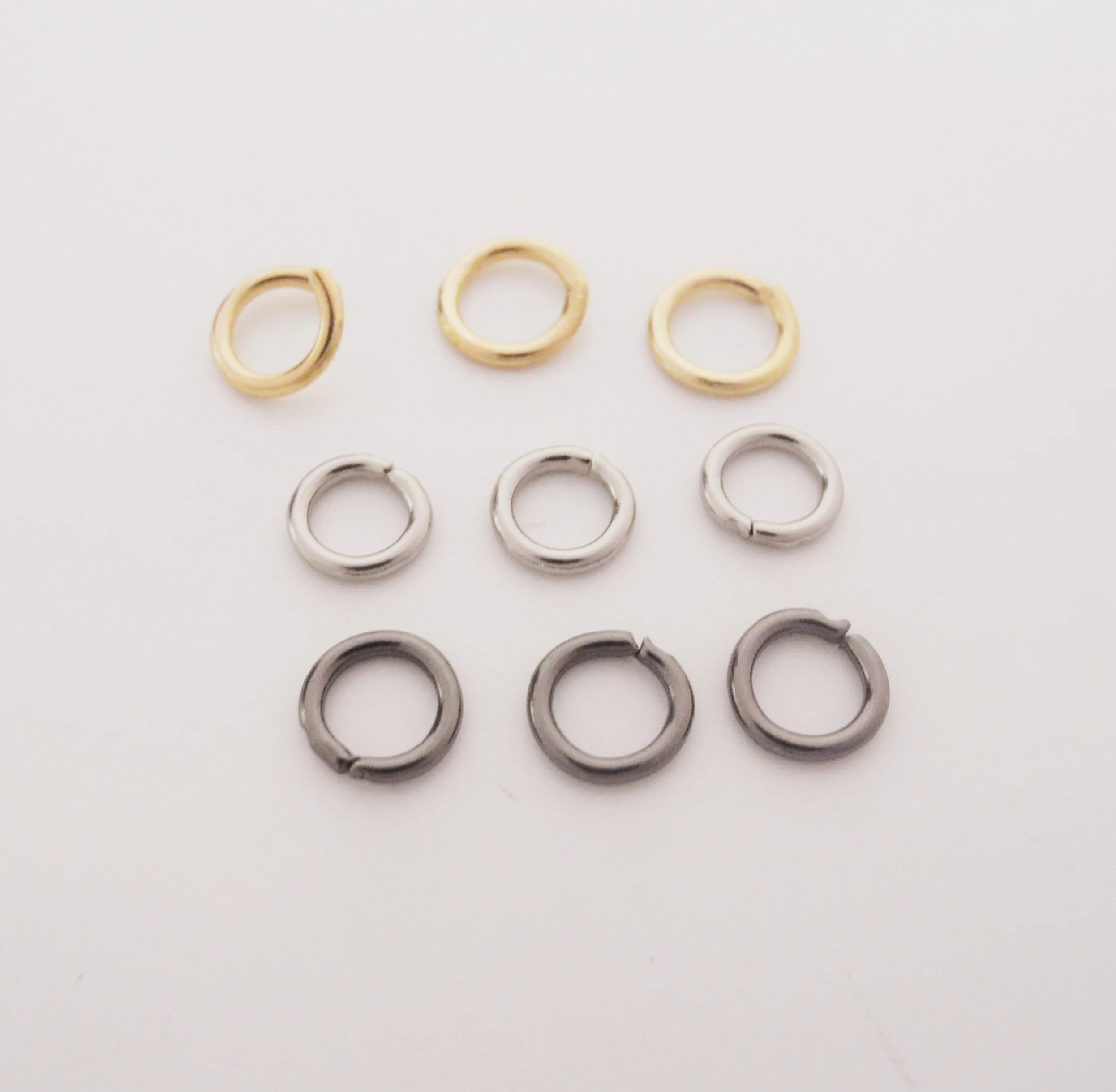 20 stücke Runde Ringe, Kette Stecker, Gürtel Schnalle, Tasche Erkenntnisse, Tasche Ringe, hund Leine Ring innen 4mm R-052