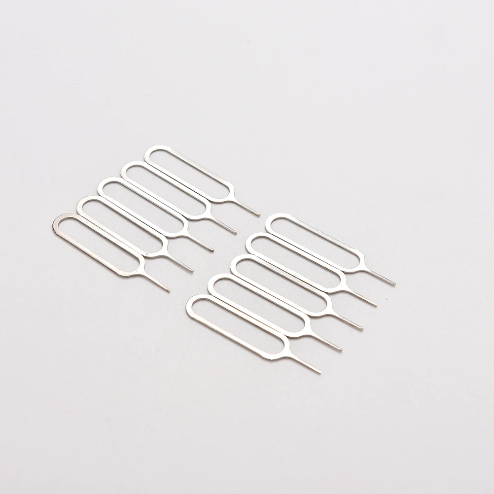 10pcs/set Sim Card Tray Remover Eject Ejector Pin Key Tool For Cellphone Sim Card Eject Tool