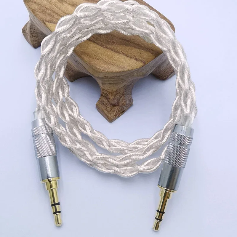 Кабель для колонок B4 со штекером 3,5, аудиокабель 3,5 мм, провод Aux для телефона, автомобильный аудиокабель для наушников, аудиокабель для усилителя DAP DA